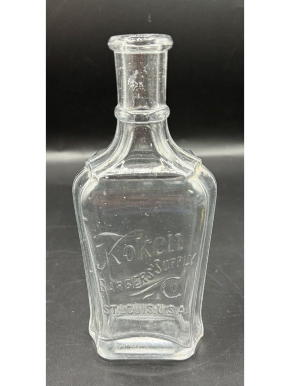 Antique Koken Barber Bottle Barbers Supply Co St Louis USA Collectible Rustic